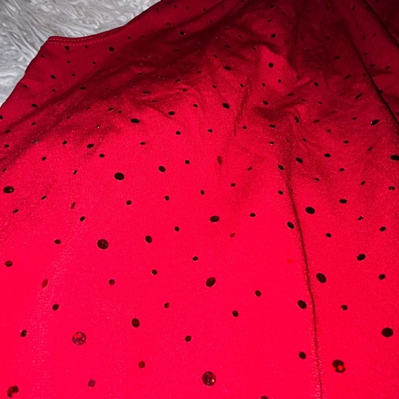 Hiatus made in USA halter backless lace bling red Med 0804 87 - Picture 2 of 5